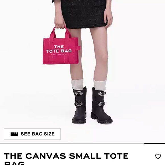 Marc Jacobs Fuchsia Canvas Tote - Picture 5 of 14